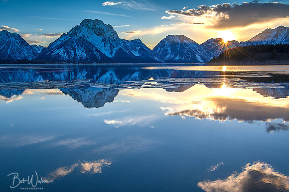 Sundown in Grand Teton National Park, Wyoming