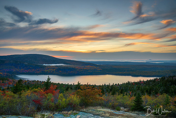 Sunset Over Eagle Lake, Acadia National Park, Maine