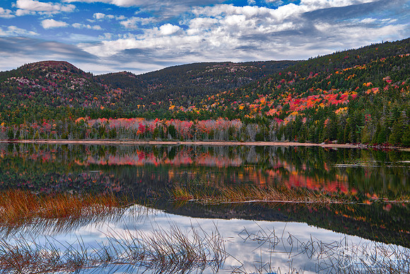"Reflecting The Moment", Upper Hadlock Pond in Autumn, Acada National Park, Maine