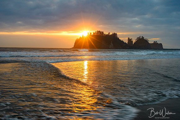 Sunset on First Beach, Olympic National Park, Washington