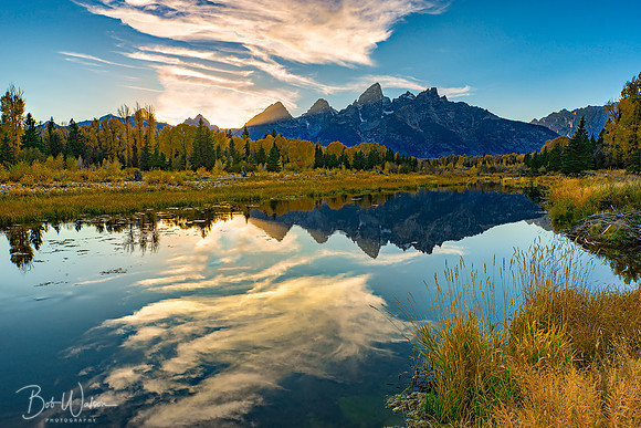 Autumn from Schwabacher Landing, Grand Teton National Park, Wyoming