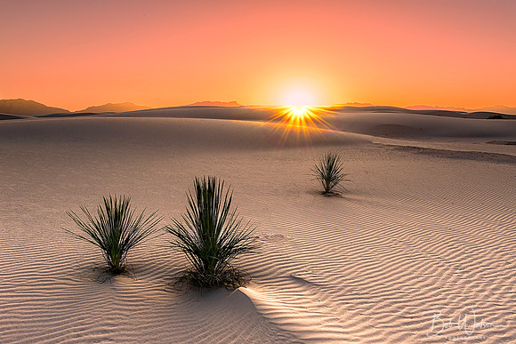 Sunset at White Sands National Park, New Mexico