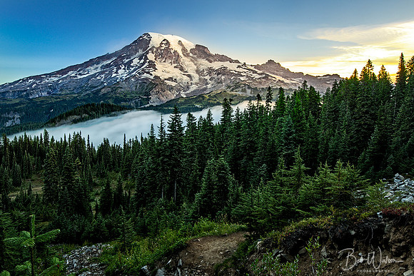 South face of Mount Rainier, Washington