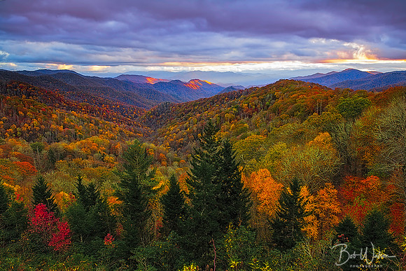 Sunset at Smoky Mountains National Park, Tennessee
