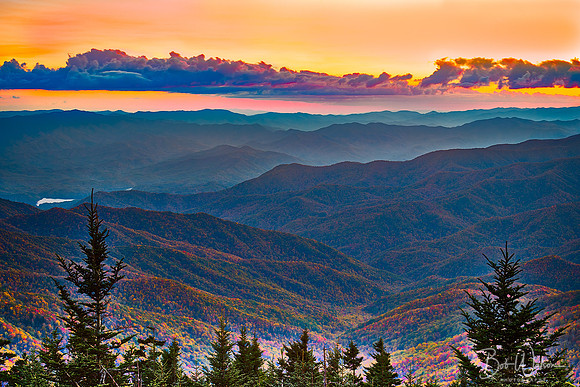 Clingmans Dome at Sunset, Smoky Mountains National Park, Tennessee