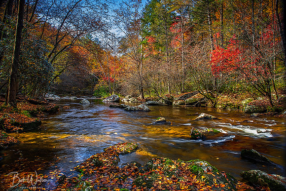 Little River Autumn, Smoky Mountains National Park, Tennessee