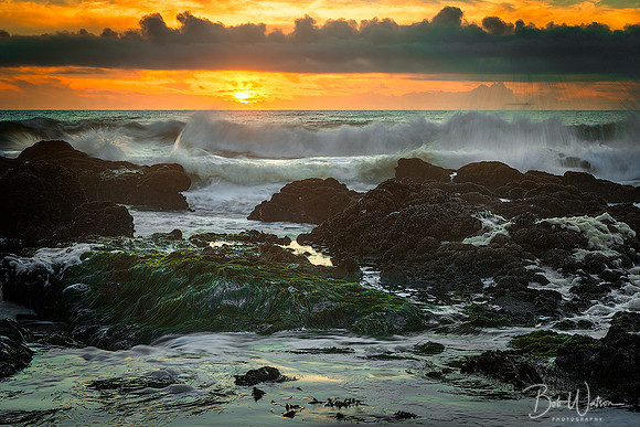 Sunset at Yachats State Recreation Area, Yachats, Oregon