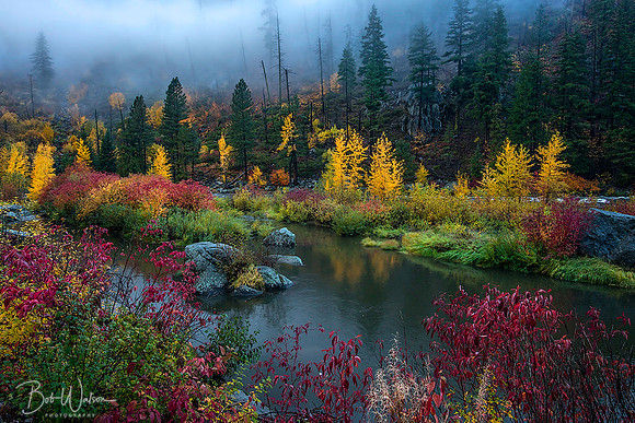 Wenatchee River spill-off in the Wenatchee National Forest