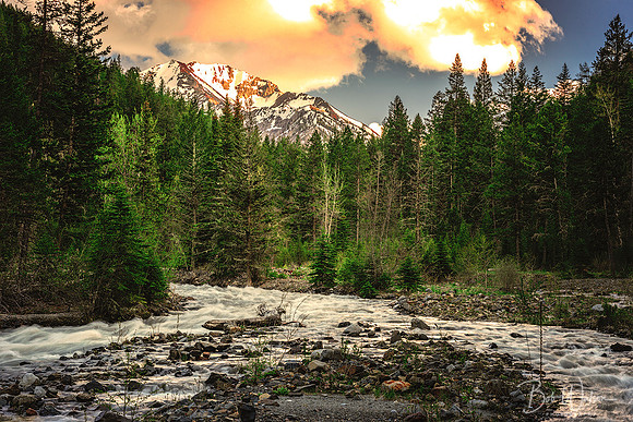 Sacajawea Peak and Hurricane Creek