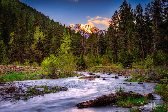 Hurricane Creek and Sacajawea Peak