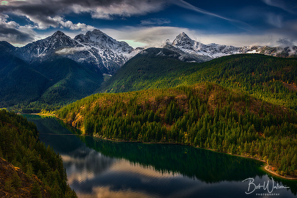Autumn at Lake Diablo, North Cascades National Park, Oregon