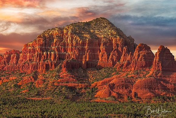 "Red Rock Brilliance". Sedona, Arizona at Sunset