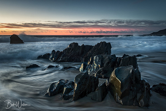 Twilight at Garrapata Beach State Park, California's Big Sur Coastline