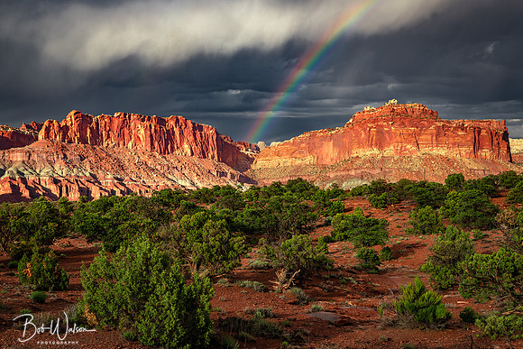 Rainbow Over Capitol Reef National Park, Utah