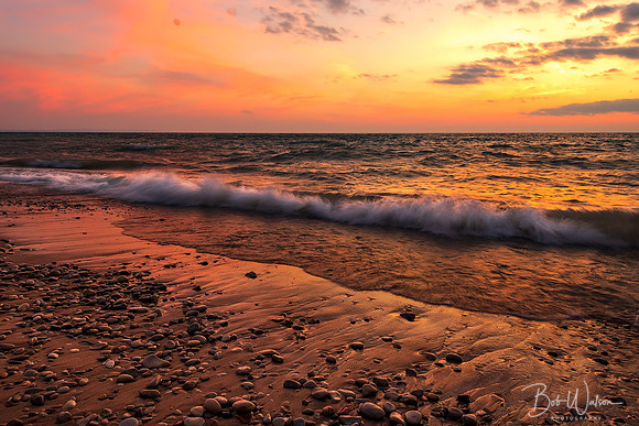 Sunset at Sleeping Bear Dunes National Lakeshore, Michigan