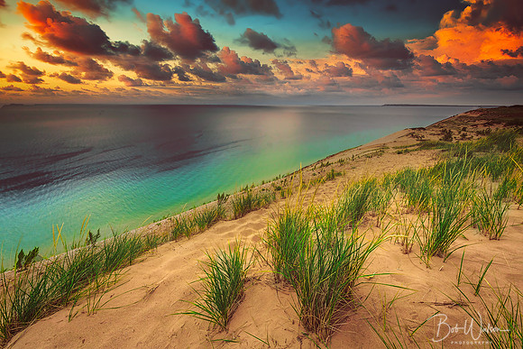 Sunset at Sleeping Bear Dunes National Lakeshore, Michigan