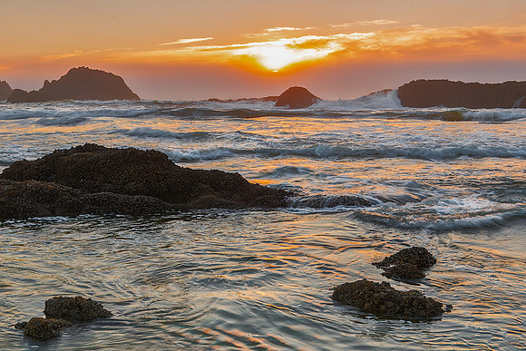 "High Tide Sunset" at Seal Rock Beach State Recreation Site, Oregon