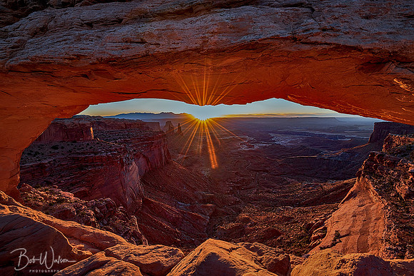 Messa Arch, Canyonlands National Park, Utah at Sunrise