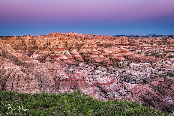Twilight at Badlands National Park, South Dakota