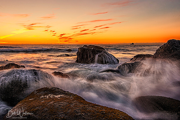 Inian Beach Sunset, Oregon