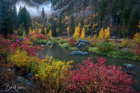 Wenatchee River spill-off in the Wenatchee National Forest, Washington