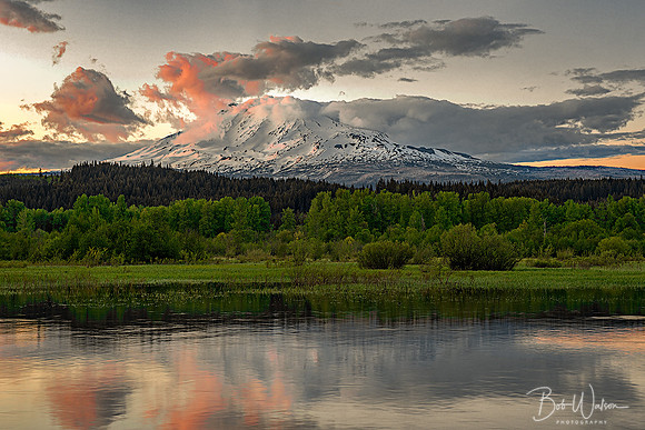 Sunset on Mount Adams, Washington