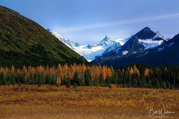 Snow River Valley in the Chugach National Forrest, Kenia Peninsula, Alaska